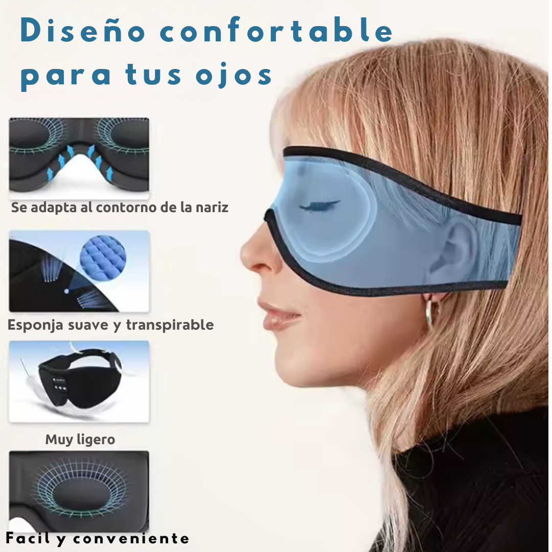 Antifaz con Bluetooth para dormir